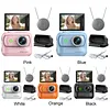 Compact Panoramic Action Camera Anti-Shake WiFi Mini Sports Camera 2.0in Flip Screen with Magnetic Neck Strap for First-person View Shooting