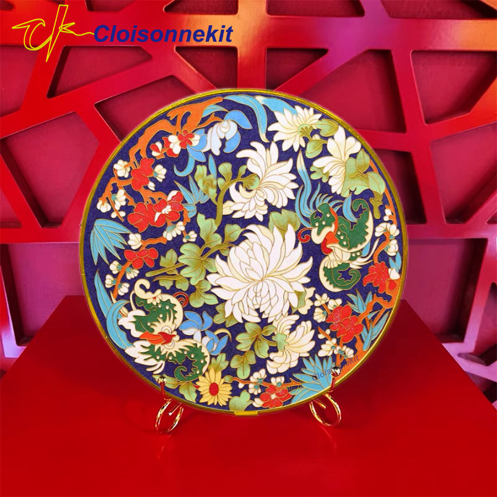 Flourishing Flowers - Cloisonne Painting Art Kits - Cloisonnekit