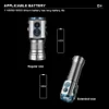 F235 Small EDC Rechargeable Flashlights 2500Lumens Pocket flashlight High lumens With Clip Super bright torch light