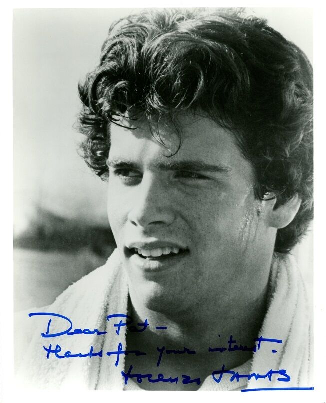 LORENZO LAMAS Signed Photo Poster painting