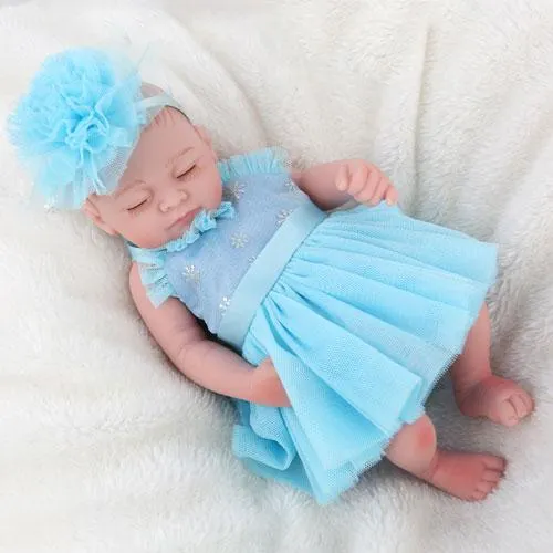 17" Little Lily Reborn Baby Girl Full Silicone Doll | Reborn Shoppe - Reborn Shoppe