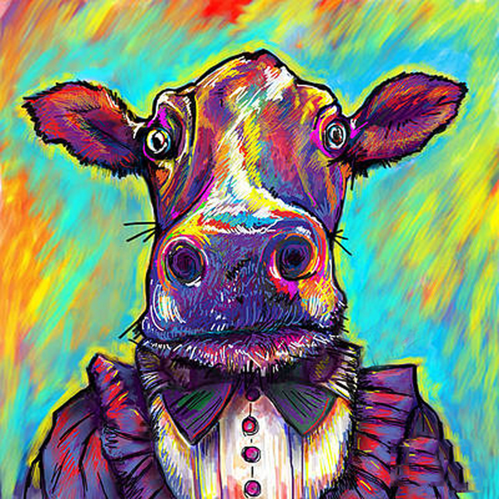 

Cow-Round Drill Diamond Painting-30*30CM, 501 Original