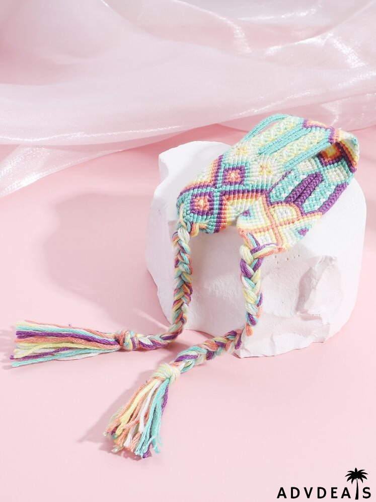 Colorblock Braided Bracelet