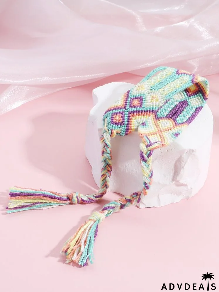 Colorblock Braided Bracelet