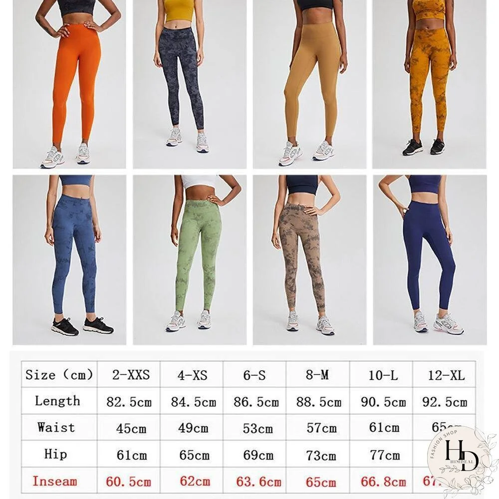 CLASSIC 3.0-TIE DYE Naked Feel Fitness Workout Legging Women No Camel Toe Squat Proof Yoga Pants Sport Gym Legging 2-12