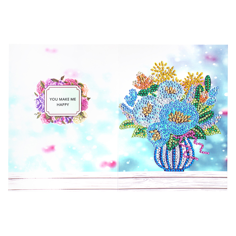 

Flower Basket Christmas - 5D DIY Craft Greeting Card, 501 Original