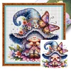 (Multi Style)[Multi-Style]Goblin And Aniaml-Full Embroidery 3 Strands 11CT Stamped Cross Stitch-45*45CM