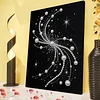 DIY Pearl Painting Beautiful Lines for Home Wall Decor with Frame(40*30cm)