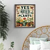 Diamond Painting-DIY Full Round Drill Plants（40*35 CM）