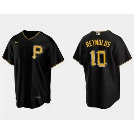 Youth Pittsburgh Pirates #10 Bryan Reynolds Black Cool Base Stitched Baseball Jersey