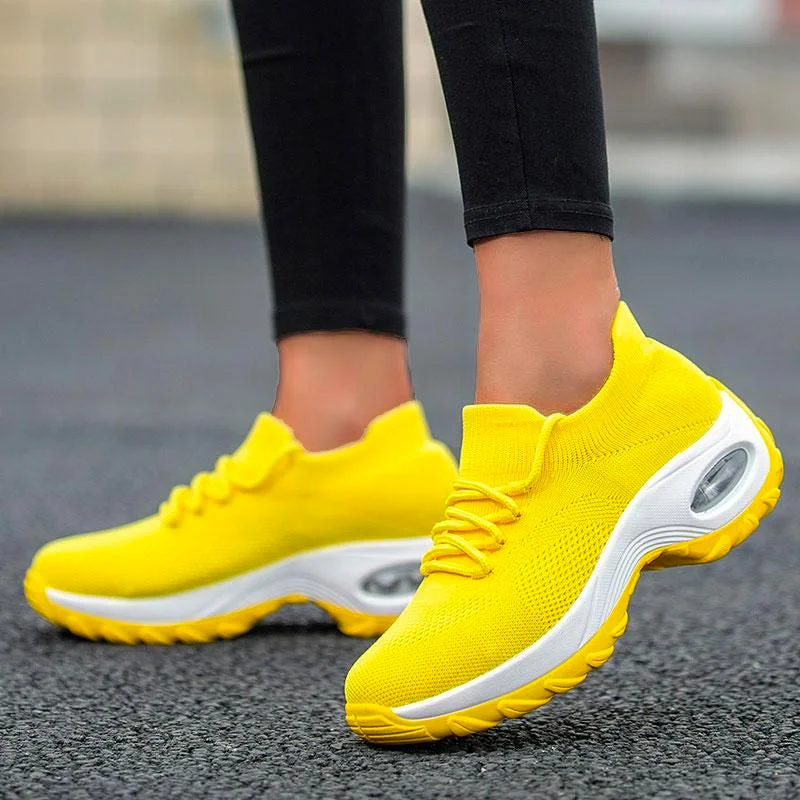 Fortuna Lace Up Running Shoes Platform Sneakers