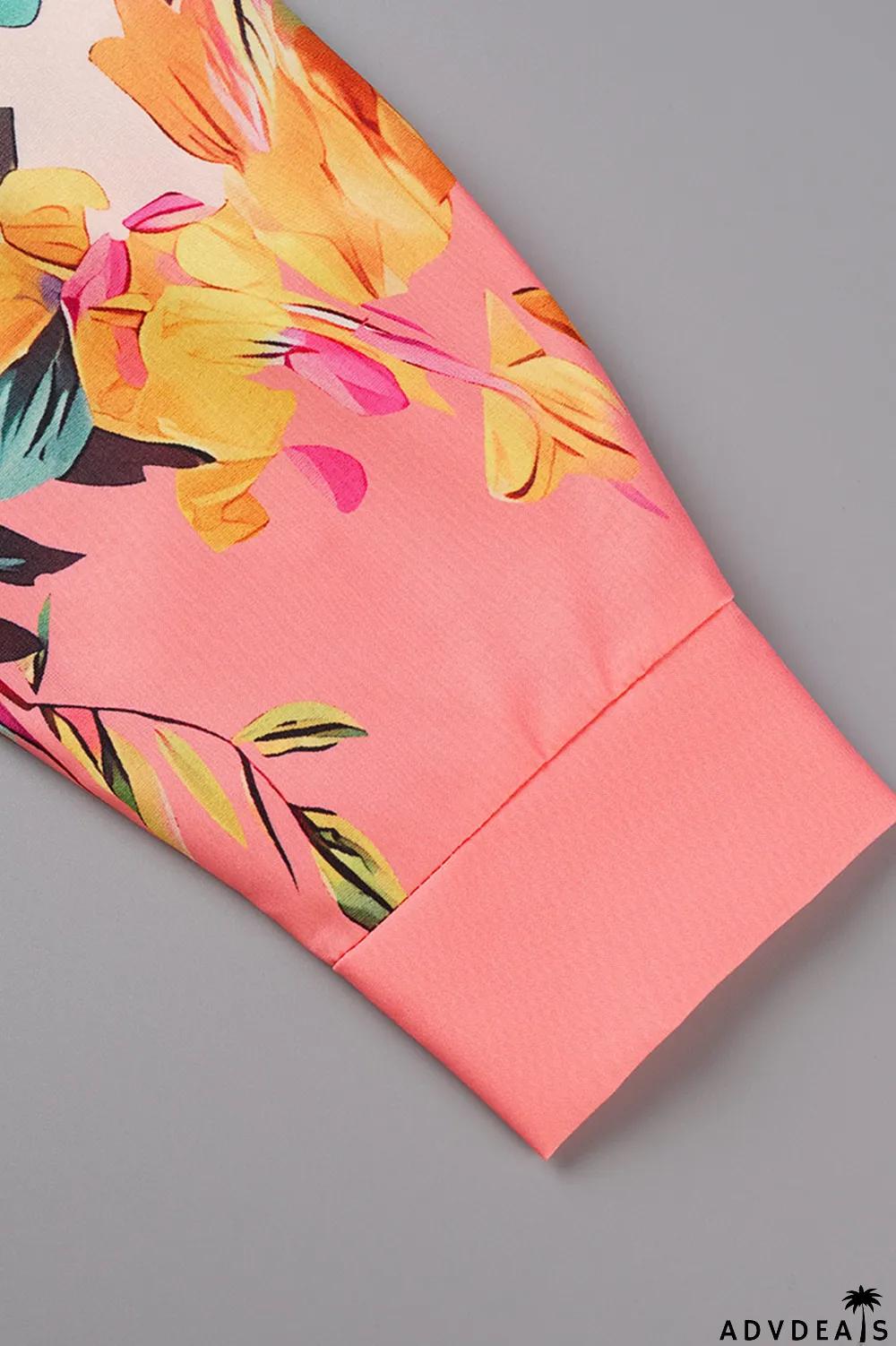 Pink Casual Print Solid Patchwork Turndown Collar Tops