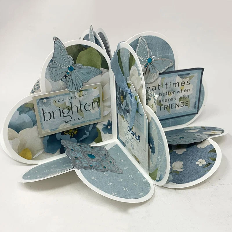 New Heart Pop Up Card Dies Cut Embossing Scrapbooking Metal Cutting Dies For Album Decorative DIY Cards Carbon Steel Stencil