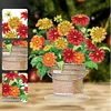 (US Only)2D Flat Flower Vase DIY Diamond Painting Tabletop Ornaments Kit for Home Office