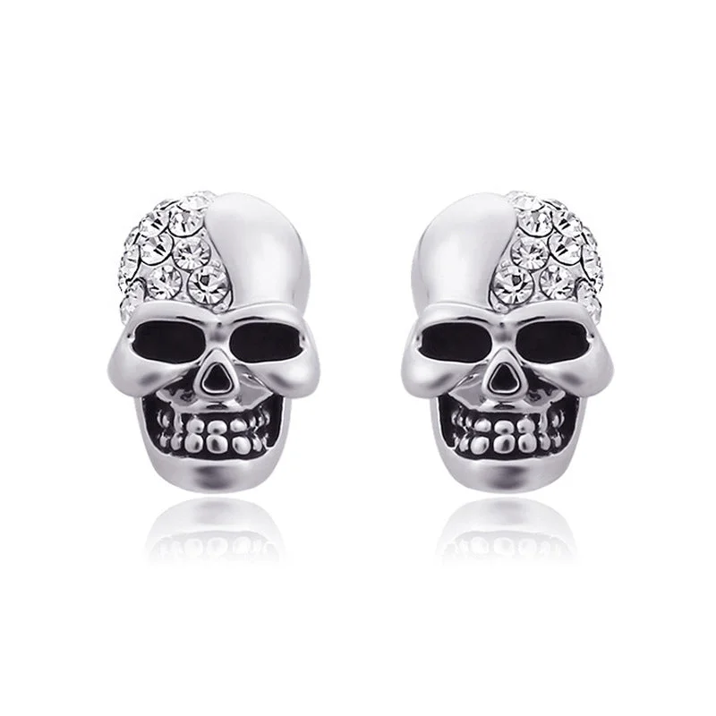 1 Pair Stud Earrings For Women's Christmas Halloween Party Evening Alloy Vintage Style Skull