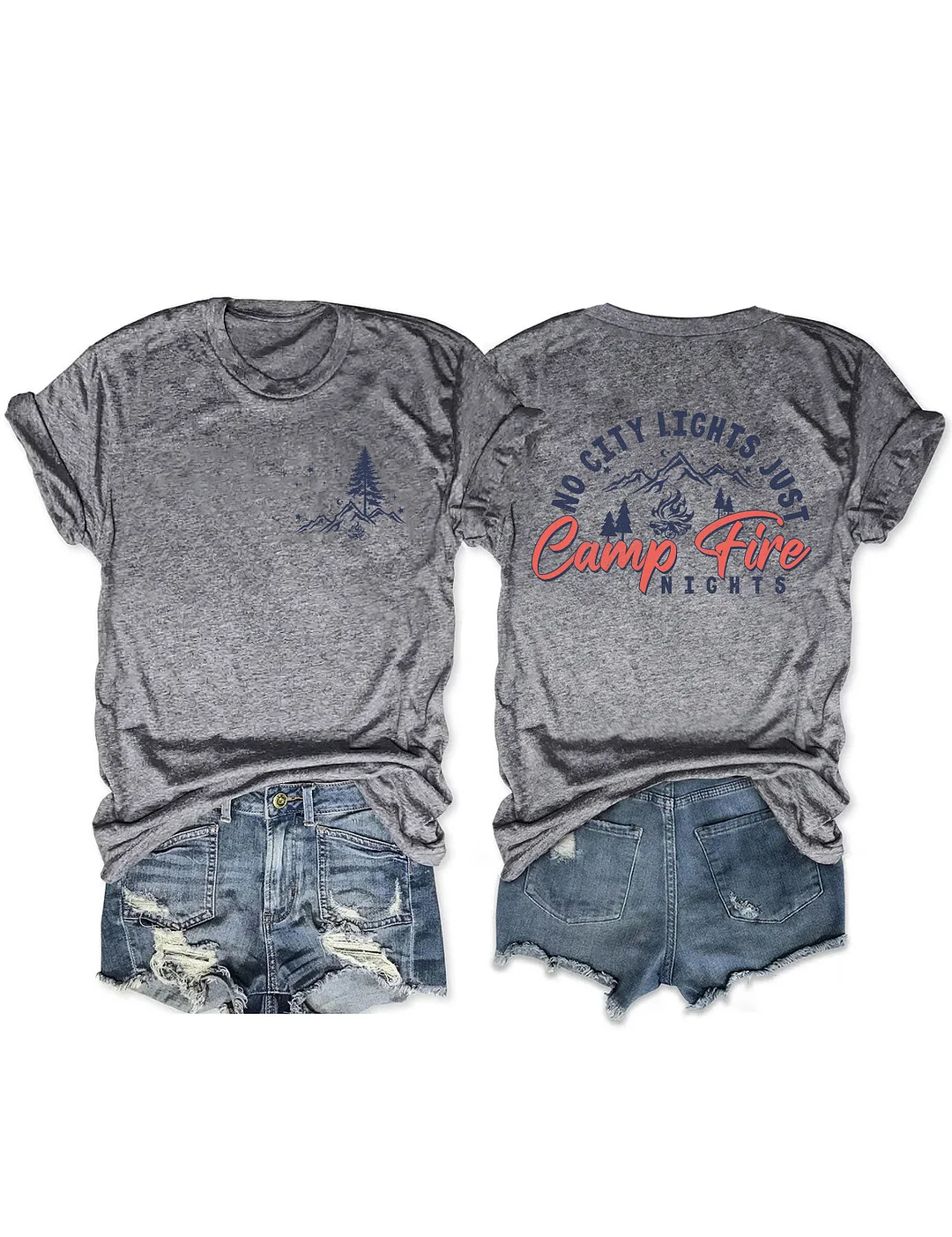 No City Lights Just Campfire Nights T-shirt