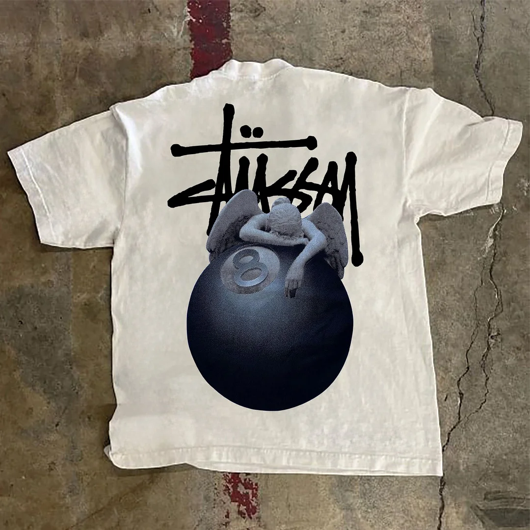 Unisex Vintage Fashion Print Oversized T-Shirt