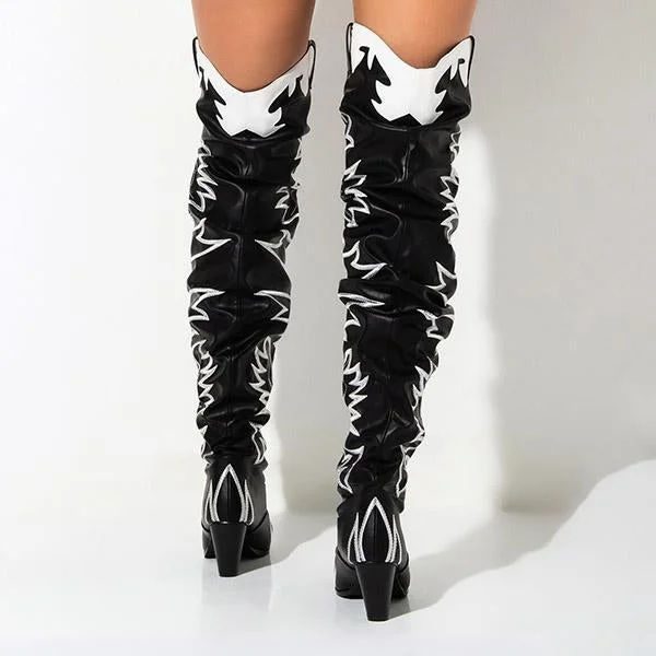 Western Over The Knee Boots