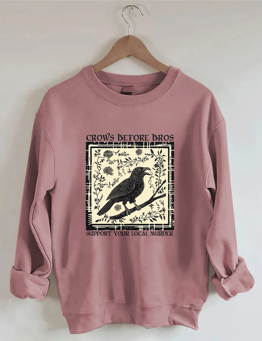 Funny Crows Before Bros Sweatshirt