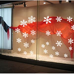 Christmas Snowflake Window Clings