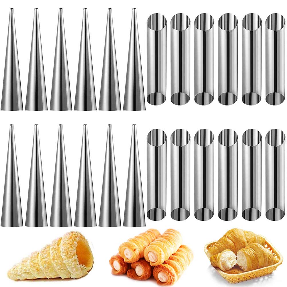 

Double-Sided Stainless Steel Roll Croissant Mould Spiral Hollow Oblique Spi, 501 Original
