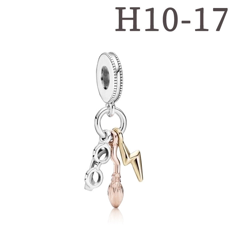 1 Piece Retro Dog Palm Flower Alloy Enamel Jewelry Accessories