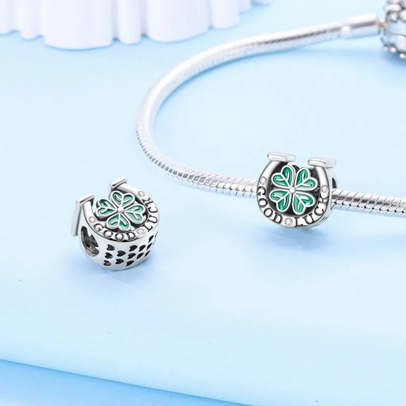 1 Piece 20.3*13.9mm 925 Sterling Silver Zircon Infinity Moon Pendant Beads Jewelry Accessories