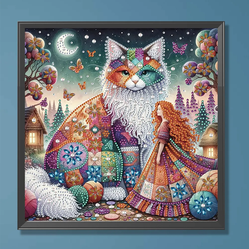 Diamond Painting - Partial Special Shaped Drill - Cat(Canvas|30*30cm)