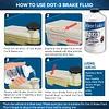 Detroit Axle - 12oz Synthetic Dot-3 Brake Fluid 355ml for Drum & Disc Brakes - 1pc Set