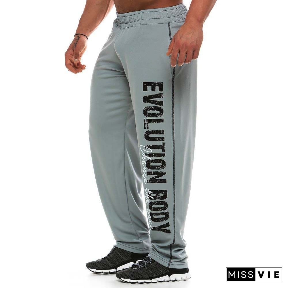 Loose Breathable Running Mens Sports Pants