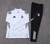 2025/2026 Real Madrid Long Zipped Jacket White Football Shirt Set