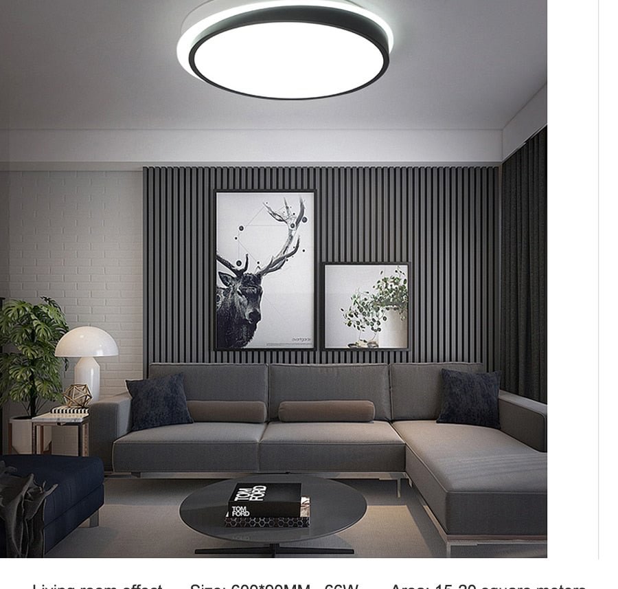 Modern Bedroom Ceiling Lights White And Black Boby Color For 8-15Square Meters Lamps Luminaria Ceiling Lighting Fixtures Remote