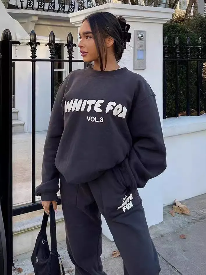 Nigikala Nigikala Women's Explosive Casual Fashion Letter Print Top Trousers Sports Suit Women