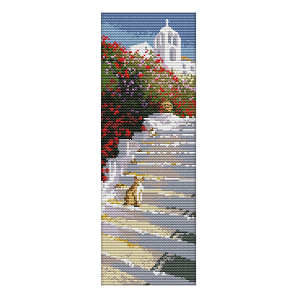 

Santorini - 14CT Stamped Cross Stitch - 16*38cm, 501 Original