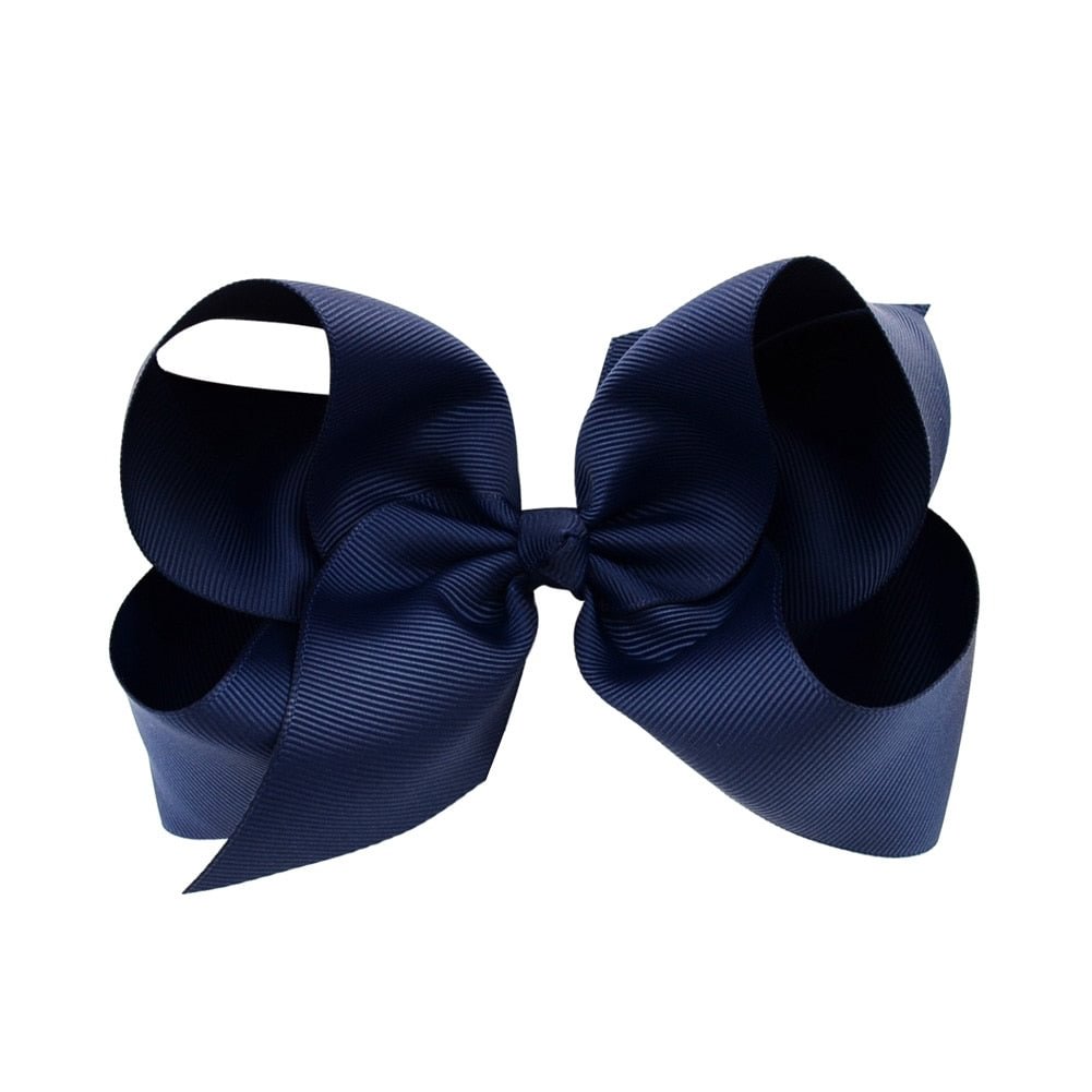 1Pc 40Colors 6'' Solid Colors Grosgrain Ribbon Hair Clips For Cute Girls Large Hairpins Boutique Barrettes Kids Hair Accessories