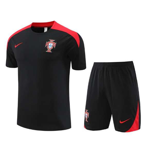 2024 Portugal Black Training Kit Football Shirt Thai Quality