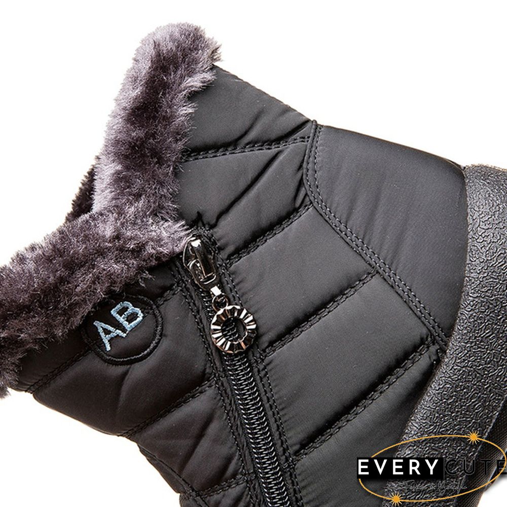 Women's Warm Waterproof Snow Boots Winter Non-slip Short Boots