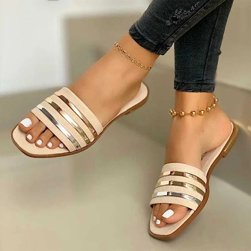 2021 Fashion Women Sandals Woman Slipper Casual Beach Shoes Female Outside Flats Women's Outdoor Summer Footwear Sandalias