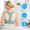 Kyphosis correction belt, inner wear back spine correction belt for men and women, adjustable back support, back support posture corrector