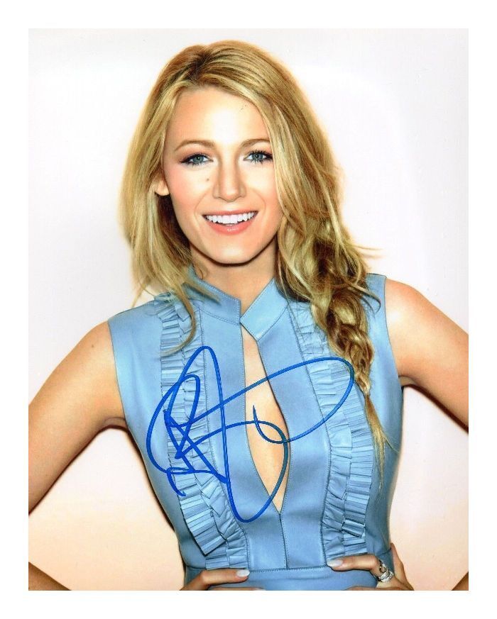 BLAKE LIVELY AUTOGRAPHED SIGNED A4 PP POSTER Photo Poster painting PRINT 10