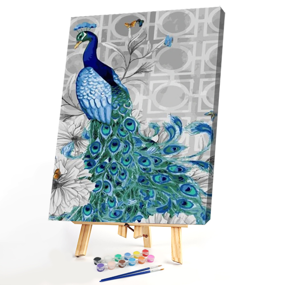 

40*50CM Paint By Numbers-Peacock, 501 Original