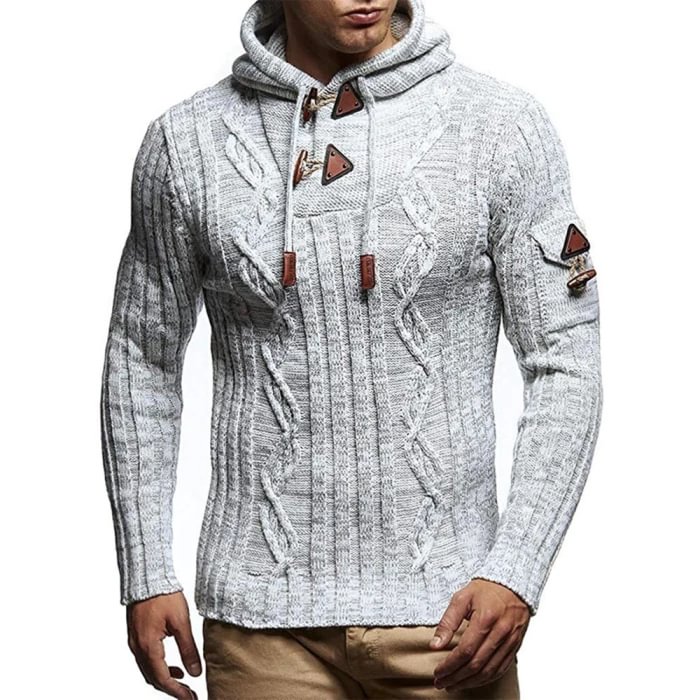 Fashion Men Sweater New Casual Loose Simple New Designer With Hooded