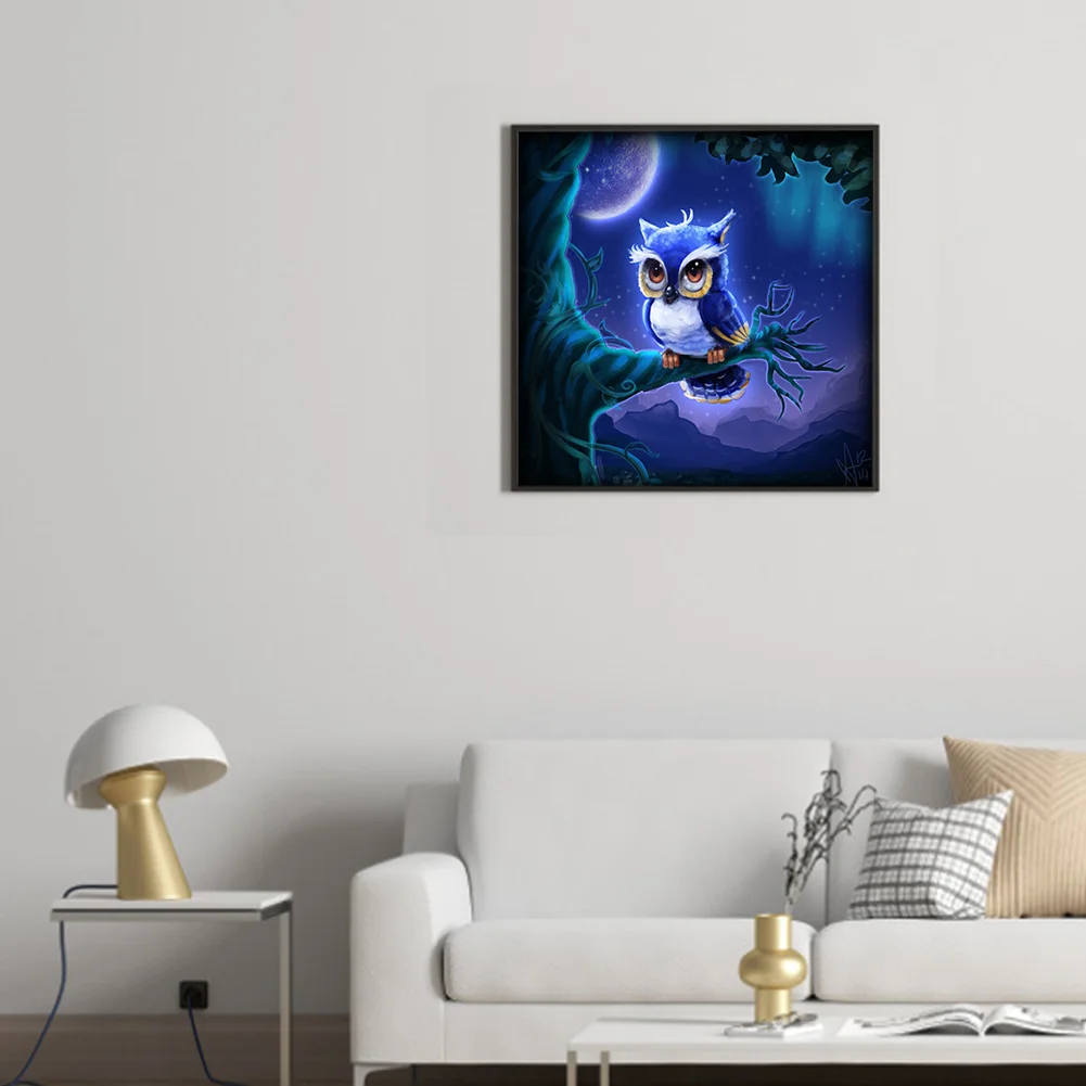 Full Round Diamond Painting 30*30cm - Owl