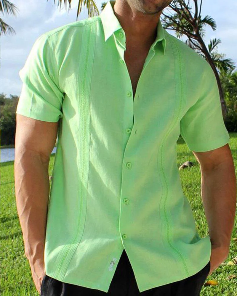 Men's Casual Shirt Short Sleeve-06