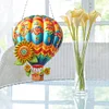 Diamond Painting Acrylic Flower Hot Air Balloon Hanging Pendant Kit