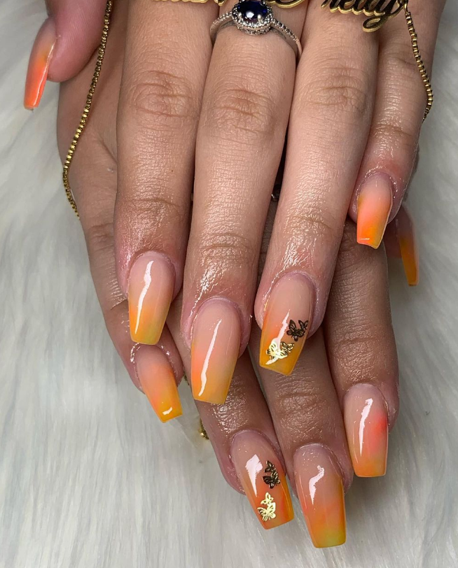 Yellow And Orange Nail Designs For A Bright And Radiant Look Morovan