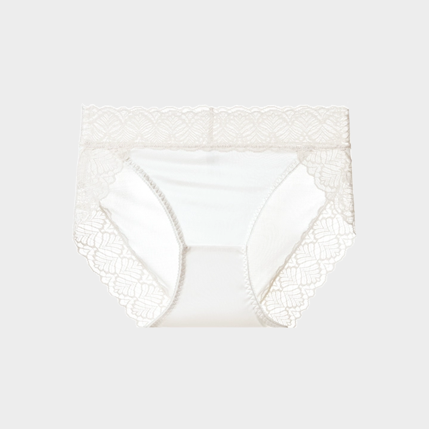 Ethereal Silk Lace Panties Middle Waist REAL SILK LIFE