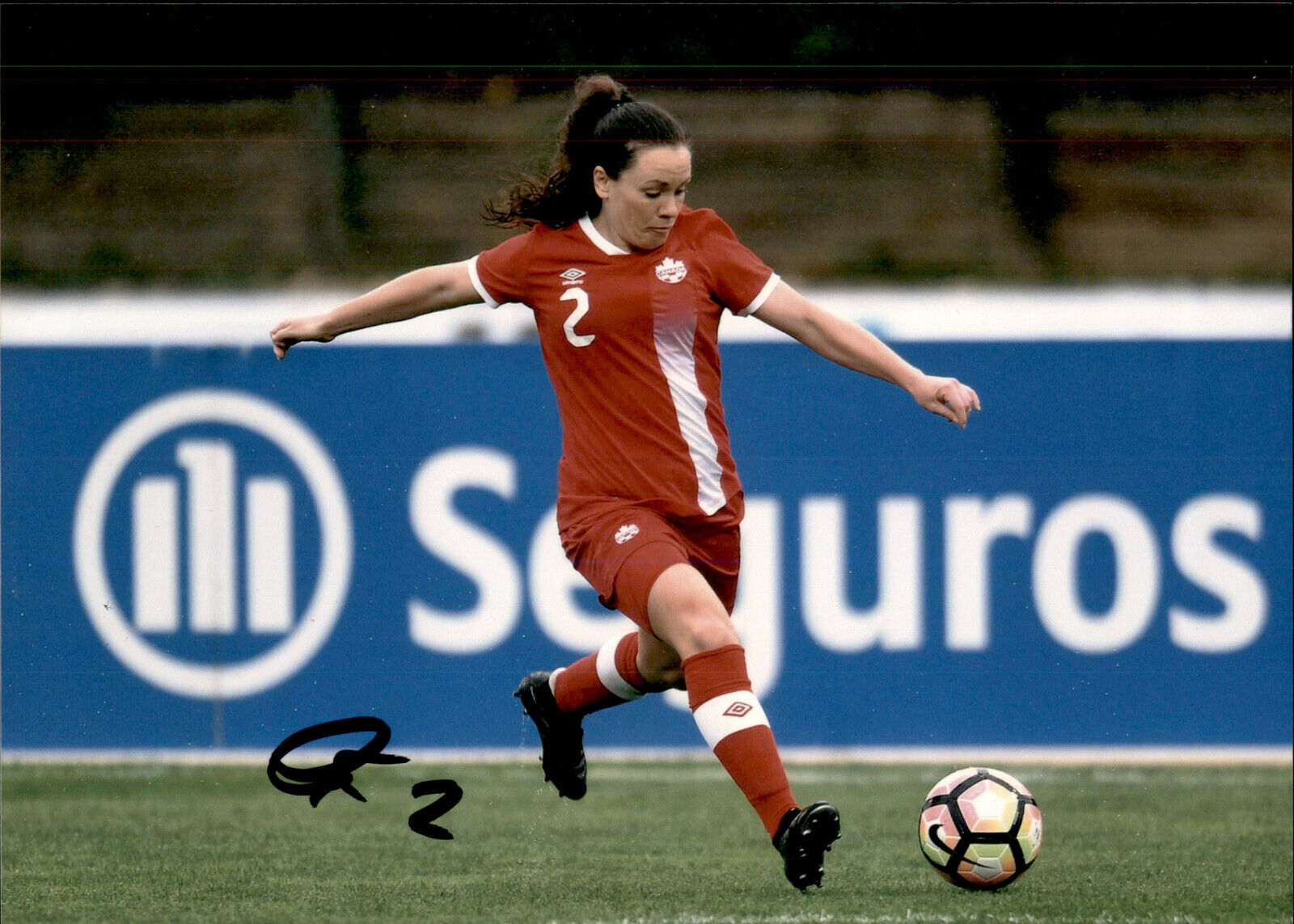 Allysha Chapman SIGNED 5x7 Photo Poster painting CANADA WOMENS SOCCER