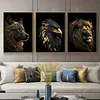 Black Gold Animal - Round/Square AB Drills Diamond Painting(60*45cm) 