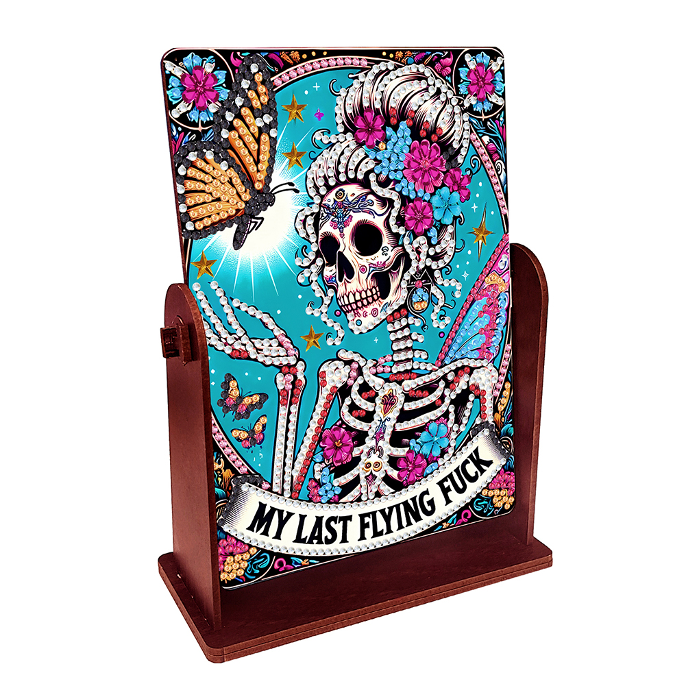 Skull Special Shape Diamond Painting Mirror Table Top Diamond Mirror Kit